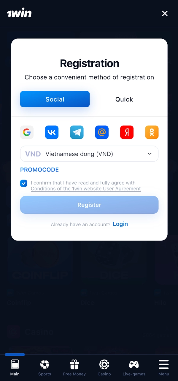 Đăng ký tại 1Win để tận hưởng những trò chơi casino hay nhất.